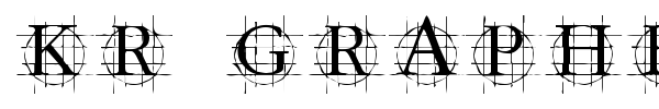 KR Graphed font preview